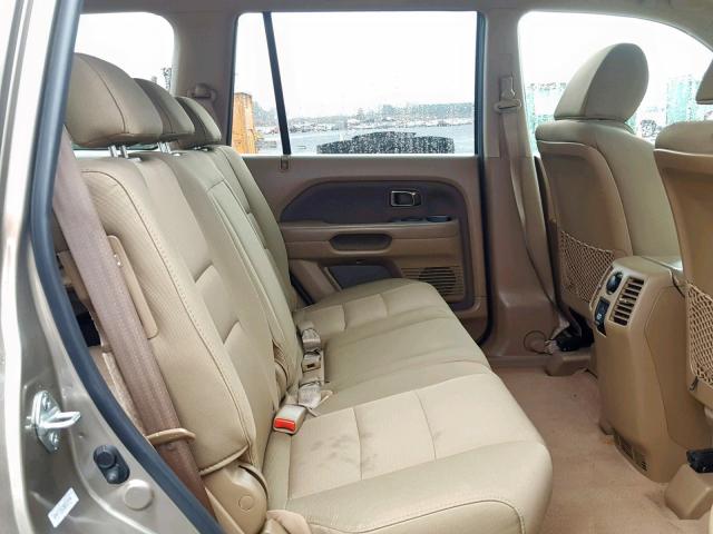 5FNYF28228B025594 - 2008 HONDA PILOT VP GOLD photo 6