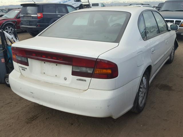 4S3BE635237208770 - 2003 SUBARU LEGACY L WHITE photo 4