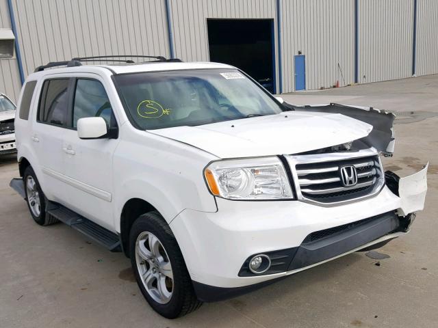 5FNYF3H70DB042535 - 2013 HONDA PILOT EXLN WHITE photo 1