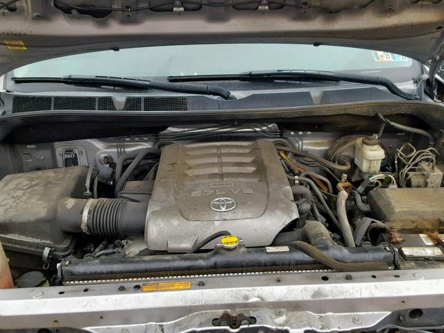 5TFDY5F12AX129549 - 2010 TOYOTA TUNDRA CRE SILVER photo 7