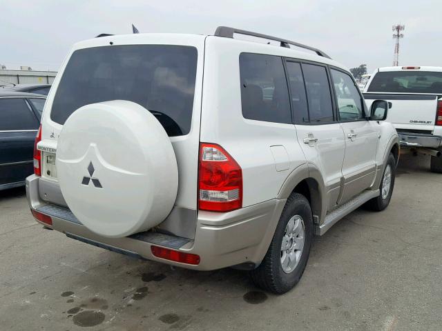 JA4MW51S64J008613 - 2004 MITSUBISHI MONTERO LI WHITE photo 4