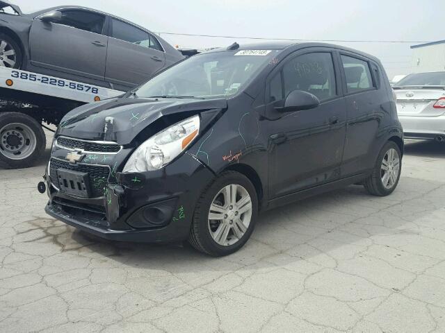 KL8CB6S92EC475167 - 2014 CHEVROLET SPARK LS BLACK photo 2