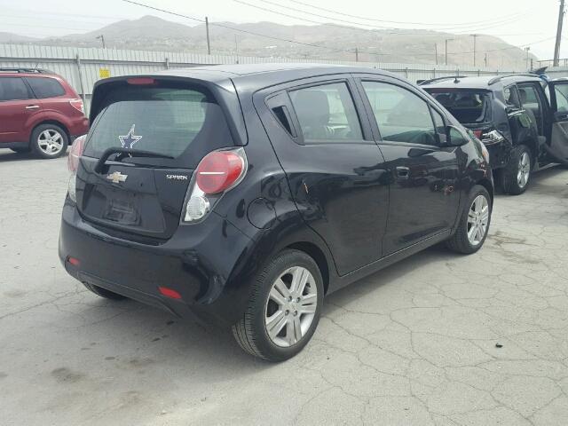 KL8CB6S92EC475167 - 2014 CHEVROLET SPARK LS BLACK photo 4