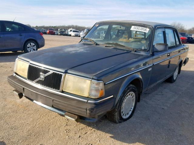 YV1AA8844L1409148 - 1990 VOLVO 240 BASE BLUE photo 2