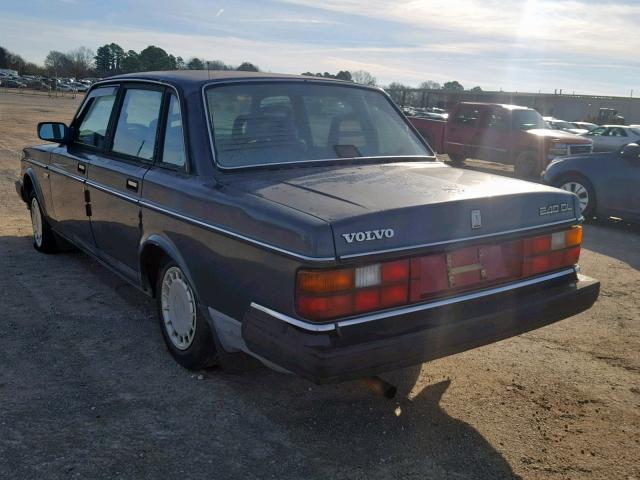 YV1AA8844L1409148 - 1990 VOLVO 240 BASE BLUE photo 3