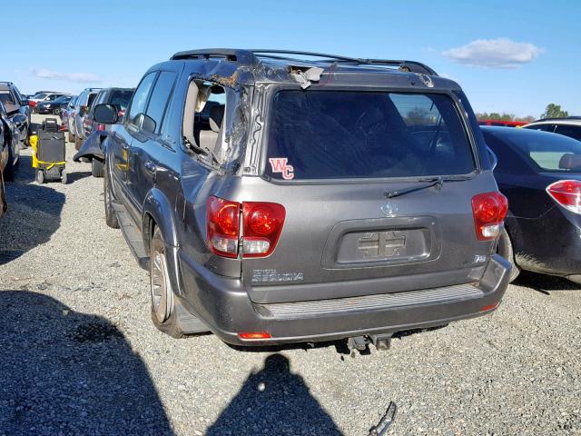 5TDZT38A25S252768 - 2005 TOYOTA SEQUOIA LI GRAY photo 3