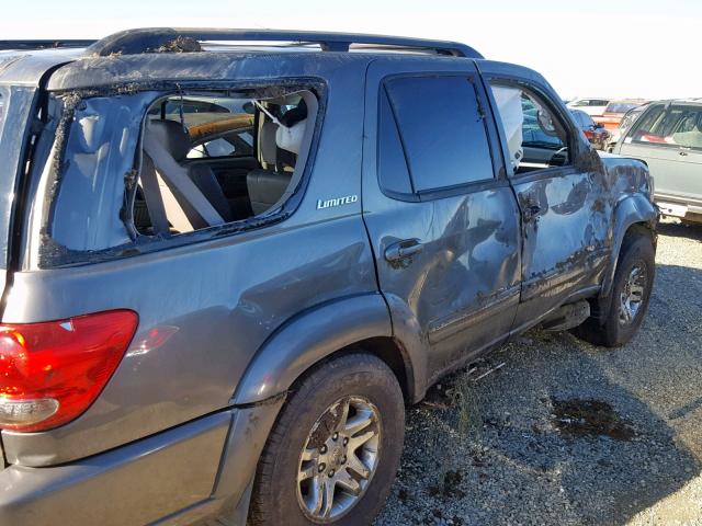 5TDZT38A25S252768 - 2005 TOYOTA SEQUOIA LI GRAY photo 9