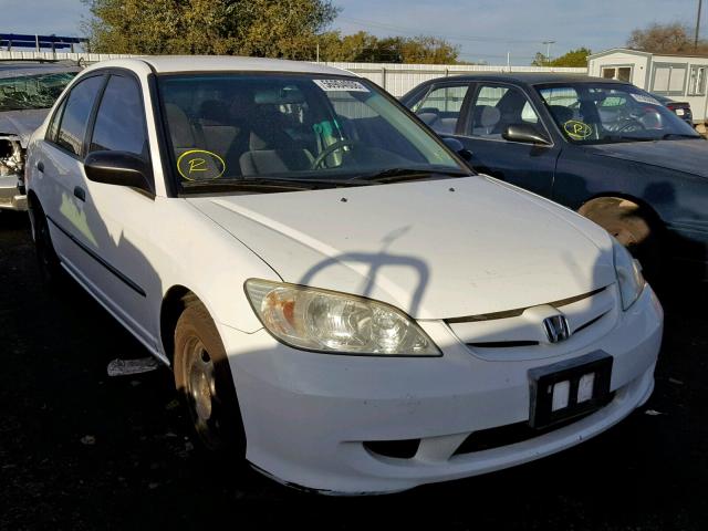 1HGES16384L002866 - 2004 HONDA CIVIC DX V WHITE photo 1