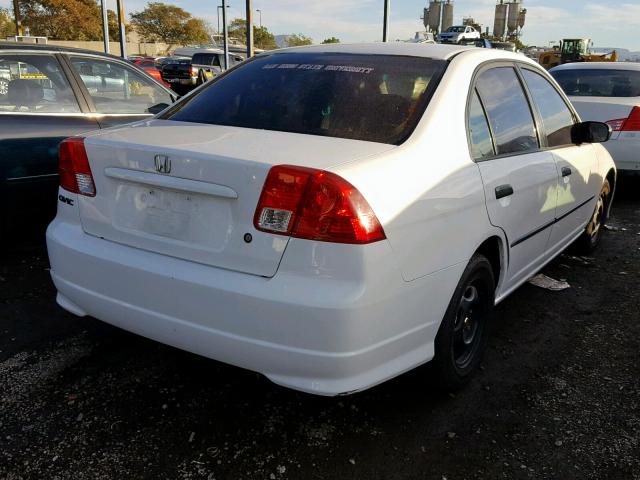 1HGES16384L002866 - 2004 HONDA CIVIC DX V WHITE photo 4