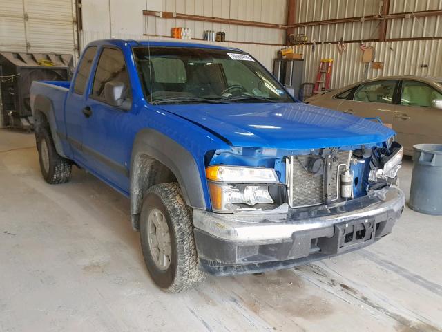 1GCDS19E878124044 - 2007 CHEVROLET COLORADO BLUE photo 1