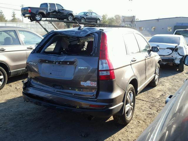 5J6RE4H76BL107678 - 2011 HONDA CR-V EXL BROWN photo 4