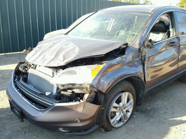 5J6RE4H76BL107678 - 2011 HONDA CR-V EXL BROWN photo 9