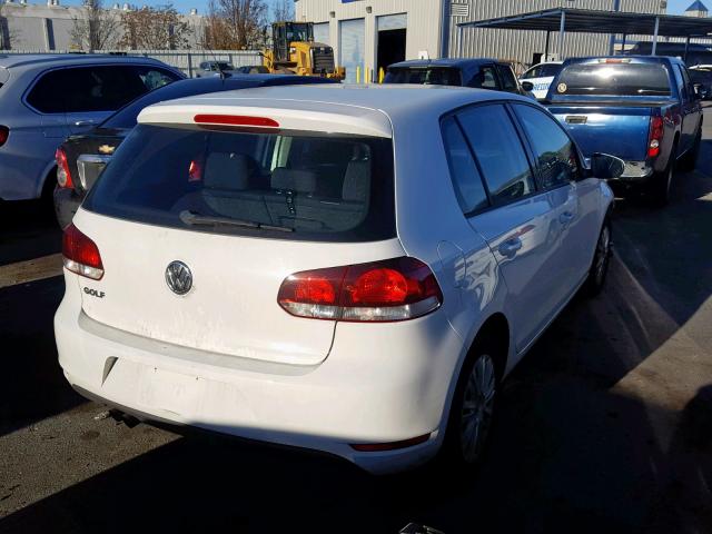 WVWDB7AJ9DW126291 - 2013 VOLKSWAGEN GOLF 白色 照片 4