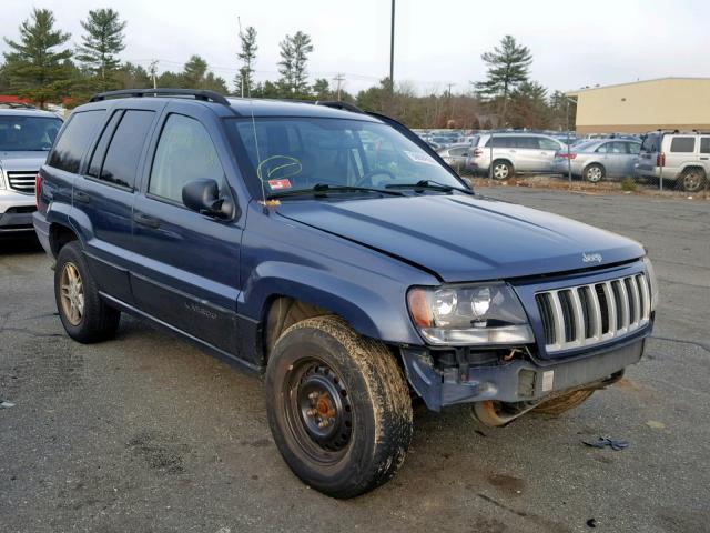 1J4GW48S14C299183 - 2004 JEEP GRAND CHER BLUE photo 1