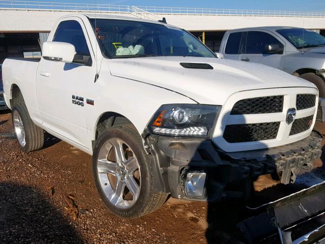 3C6JR6CT4HG681197 - 2017 RAM 1500 SPORT WHITE photo 1