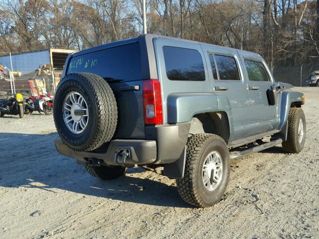 5GTDN136668162999 - 2006 HUMMER H3 BLUE photo 4