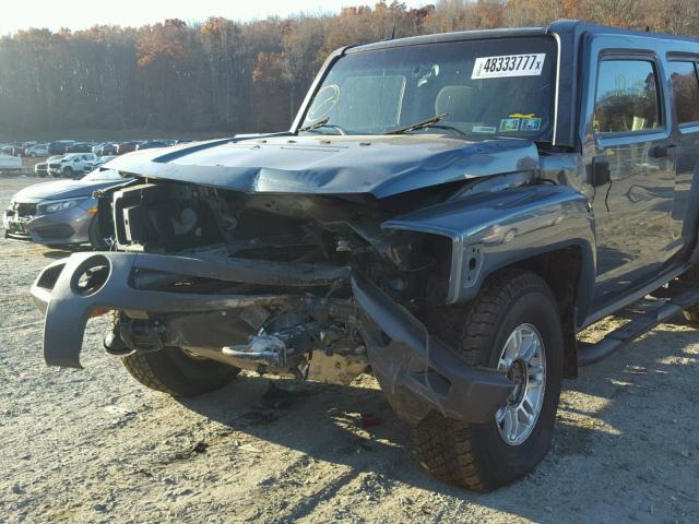 5GTDN136668162999 - 2006 HUMMER H3 BLUE photo 9