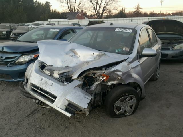 KL1TG5DE8BB244330 - 2011 CHEVROLET AVEO LT SILVER photo 2