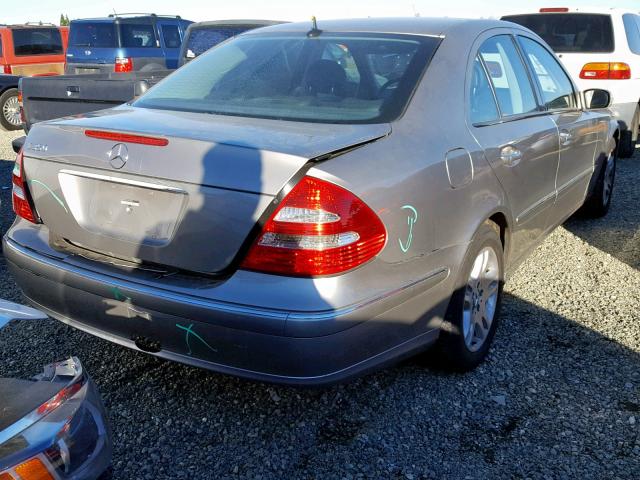 WDBUF56J76A758559 - 2006 MERCEDES-BENZ E 350 GRAY photo 4