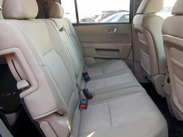 5FNYF4H2XAB033685 - 2010 HONDA PILOT LX TAN photo 6