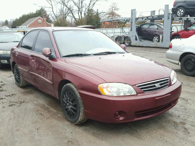 KNAFB121125135118 - 2002 KIA SPECTRA BA MAROON photo 1