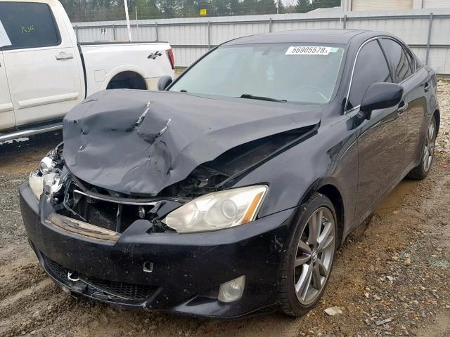 JTHBK262382081968 - 2008 LEXUS IS 250 BLACK photo 2