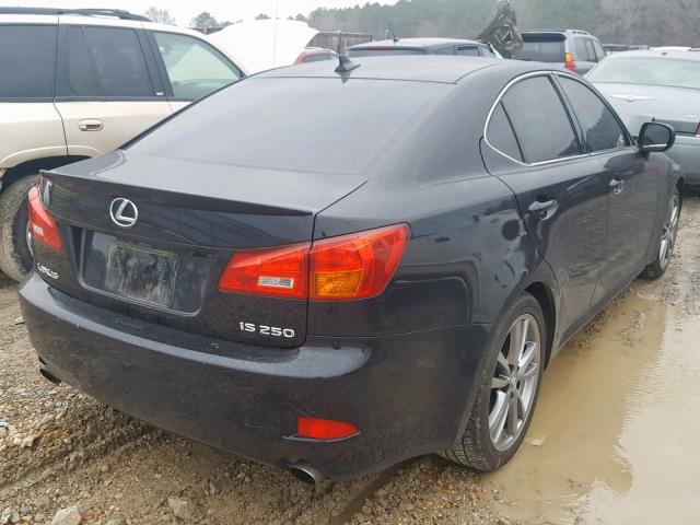 JTHBK262382081968 - 2008 LEXUS IS 250 BLACK photo 4