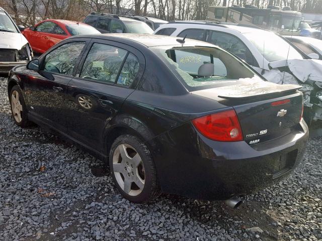 1G1AM58B577404109 - 2007 CHEVROLET COBALT SS BLACK photo 3