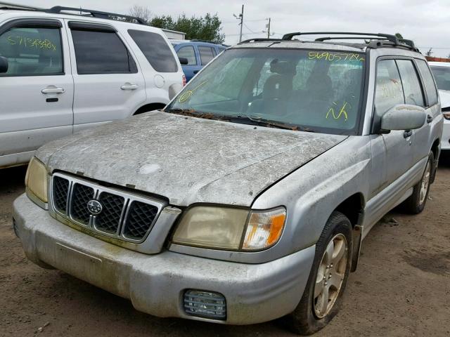 JF1SF65692H724223 - 2002 SUBARU FORESTER S SILVER photo 2