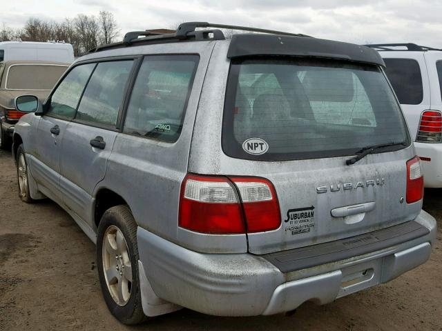 JF1SF65692H724223 - 2002 SUBARU FORESTER S SILVER photo 3