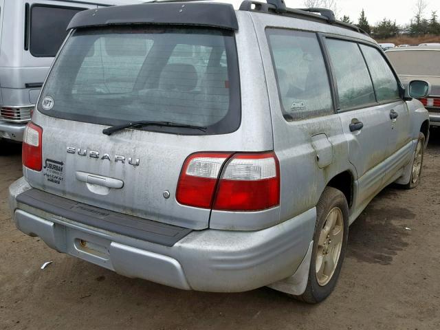 JF1SF65692H724223 - 2002 SUBARU FORESTER S SILVER photo 4