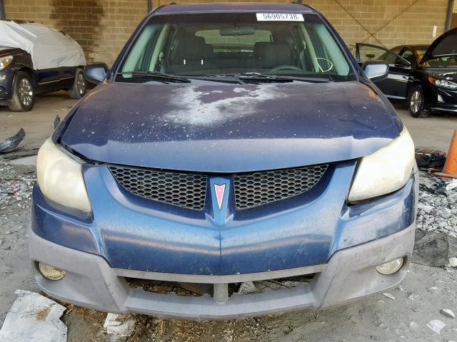 5Y2SL64833Z441348 - 2003 PONTIAC VIBE BLUE photo 9