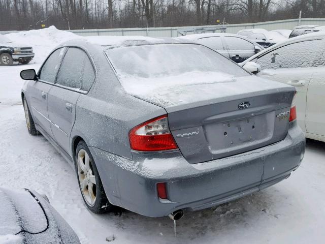 4S3BL616087217217 - 2008 SUBARU LEGACY 2.5 GRAY photo 3