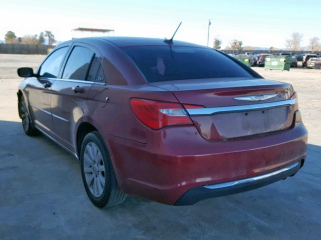 1C3CCBBB8CN155065 - 2012 CHRYSLER 200 TOURIN RED photo 3