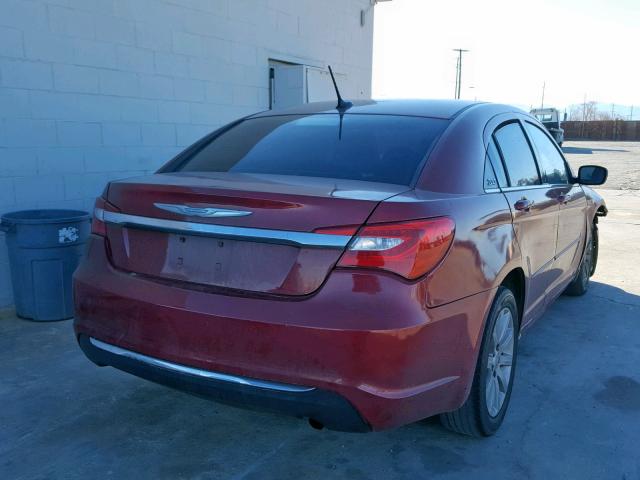 1C3CCBBB8CN155065 - 2012 CHRYSLER 200 TOURIN RED photo 4