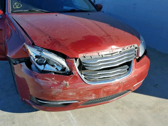 1C3CCBBB8CN155065 - 2012 CHRYSLER 200 TOURIN RED photo 9