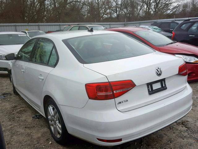 3VW2K7AJ5FM254812 - 2015 VOLKSWAGEN JETTA BASE Սպիտակ լուսանկար 3