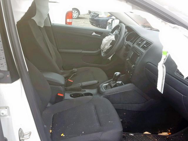 3VW2K7AJ5FM254812 - 2015 VOLKSWAGEN JETTA BASE Սպիտակ լուսանկար 5