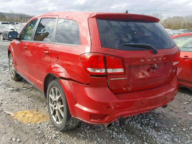 3C4PDCEG6ET309699 - 2014 DODGE JOURNEY R/ RED photo 3