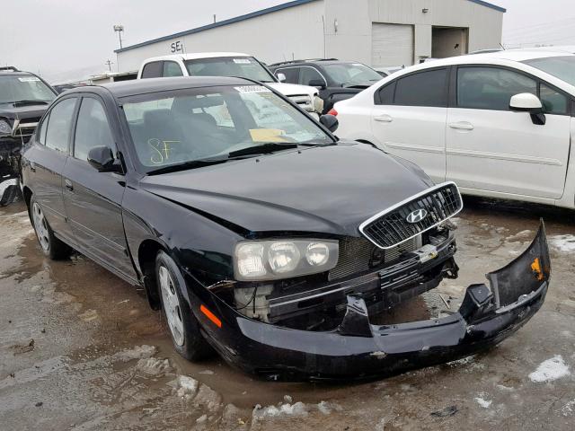 KMHDN45D12U346359 - 2002 HYUNDAI ELANTRA GL BLACK photo 1