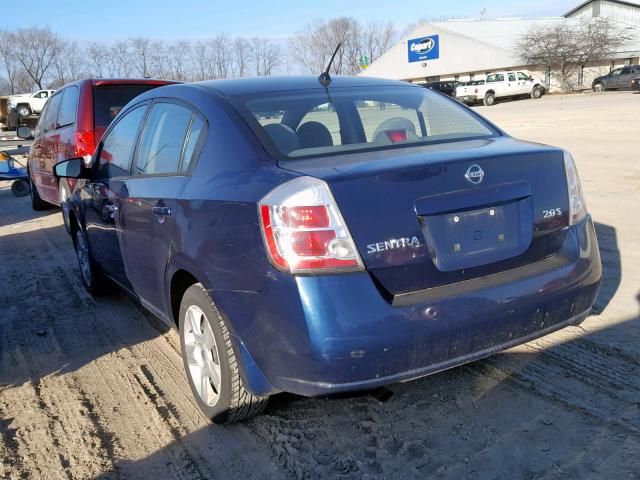 3N1AB61E07L630368 - 2007 NISSAN SENTRA 2.0 BLUE photo 3