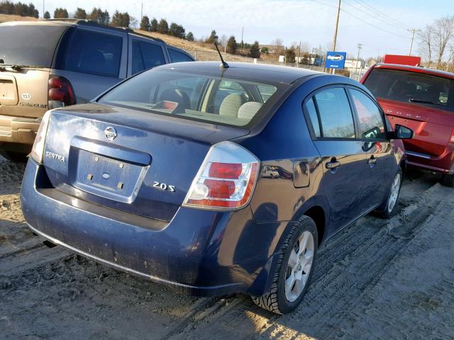 3N1AB61E07L630368 - 2007 NISSAN SENTRA 2.0 BLUE photo 4