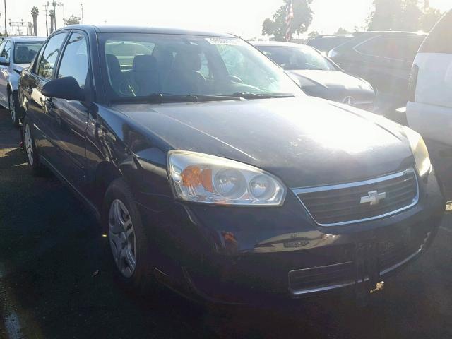 1G1ZS51F26F236634 - 2006 CHEVROLET MALIBU LS შავი ფოტო 1