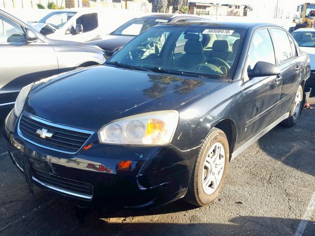 1G1ZS51F26F236634 - 2006 CHEVROLET MALIBU LS შავი ფოტო 2