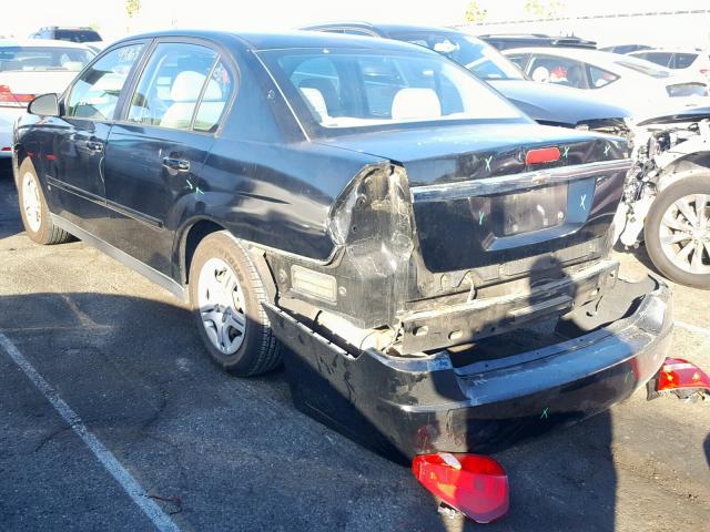 1G1ZS51F26F236634 - 2006 CHEVROLET MALIBU LS შავი ფოტო 3