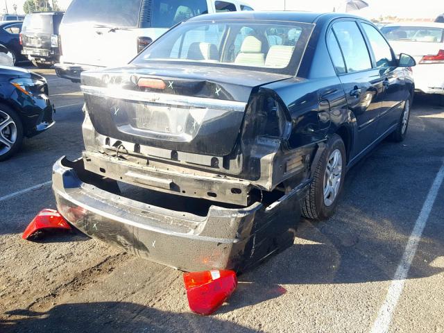 1G1ZS51F26F236634 - 2006 CHEVROLET MALIBU LS შავი ფოტო 4