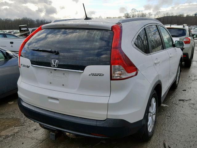 5J6RM4H75CL078551 - 2012 HONDA CR-V EXL WHITE photo 4