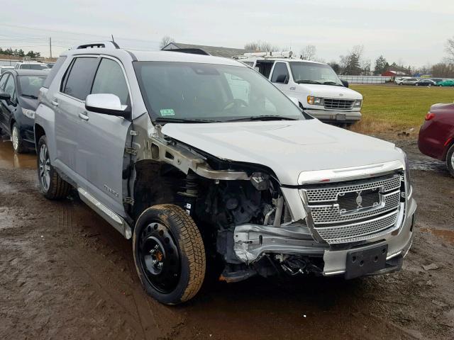 2GKFLVE38H6175198 - 2017 GMC TERRAIN DE SILVER photo 1