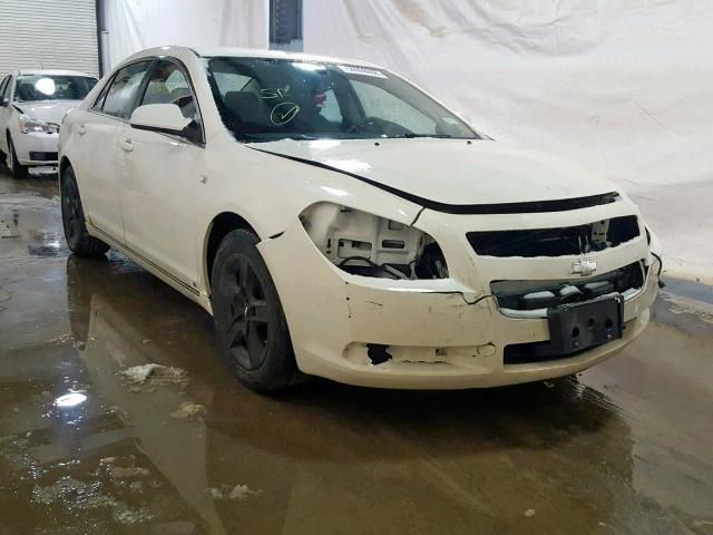 1G1ZH57BX84203401 - 2008 CHEVROLET MALIBU 1LT WHITE photo 1