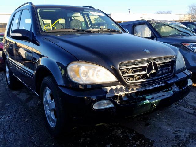 4JGAB54E52A307187 - 2002 MERCEDES-BENZ ML 320 BLACK photo 1